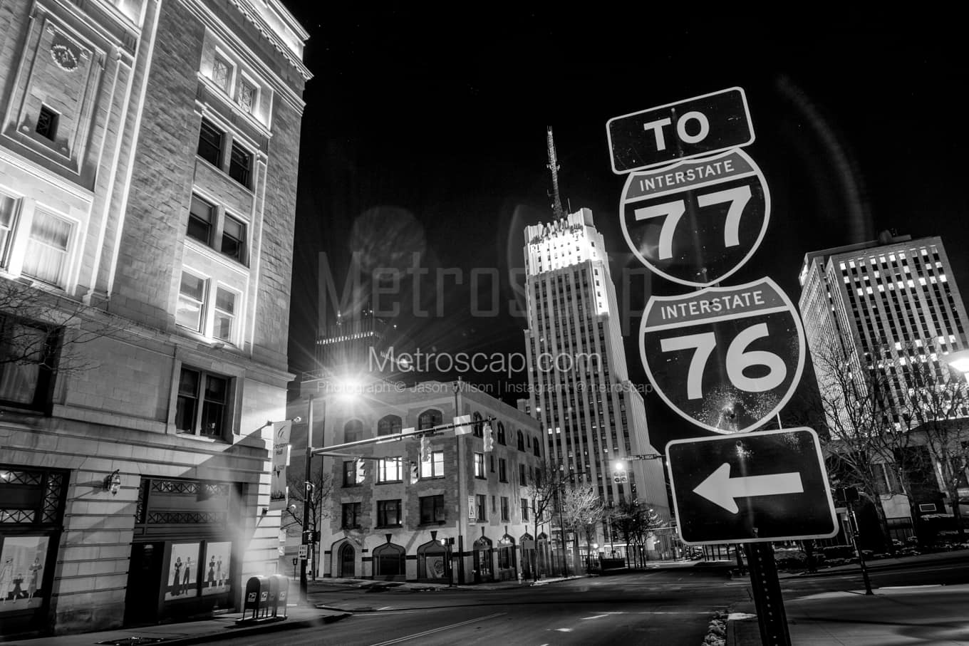 Black & White Akron Architecture Pictures