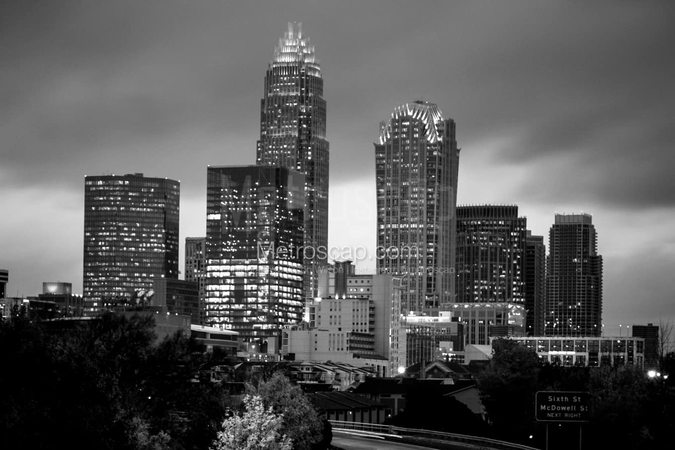 Black & White Charlotte Architecture Pictures