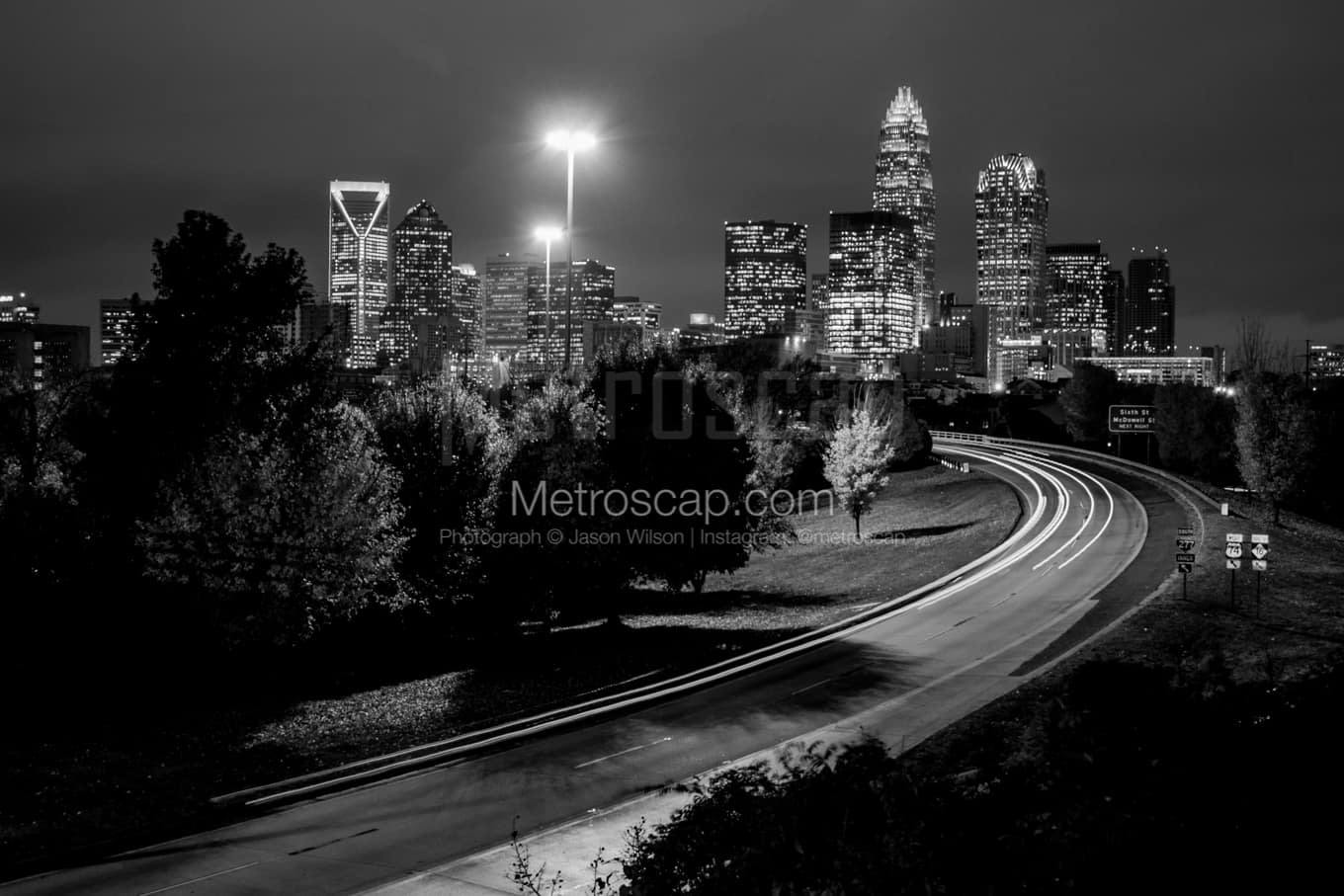 Black & White Charlotte Architecture Pictures