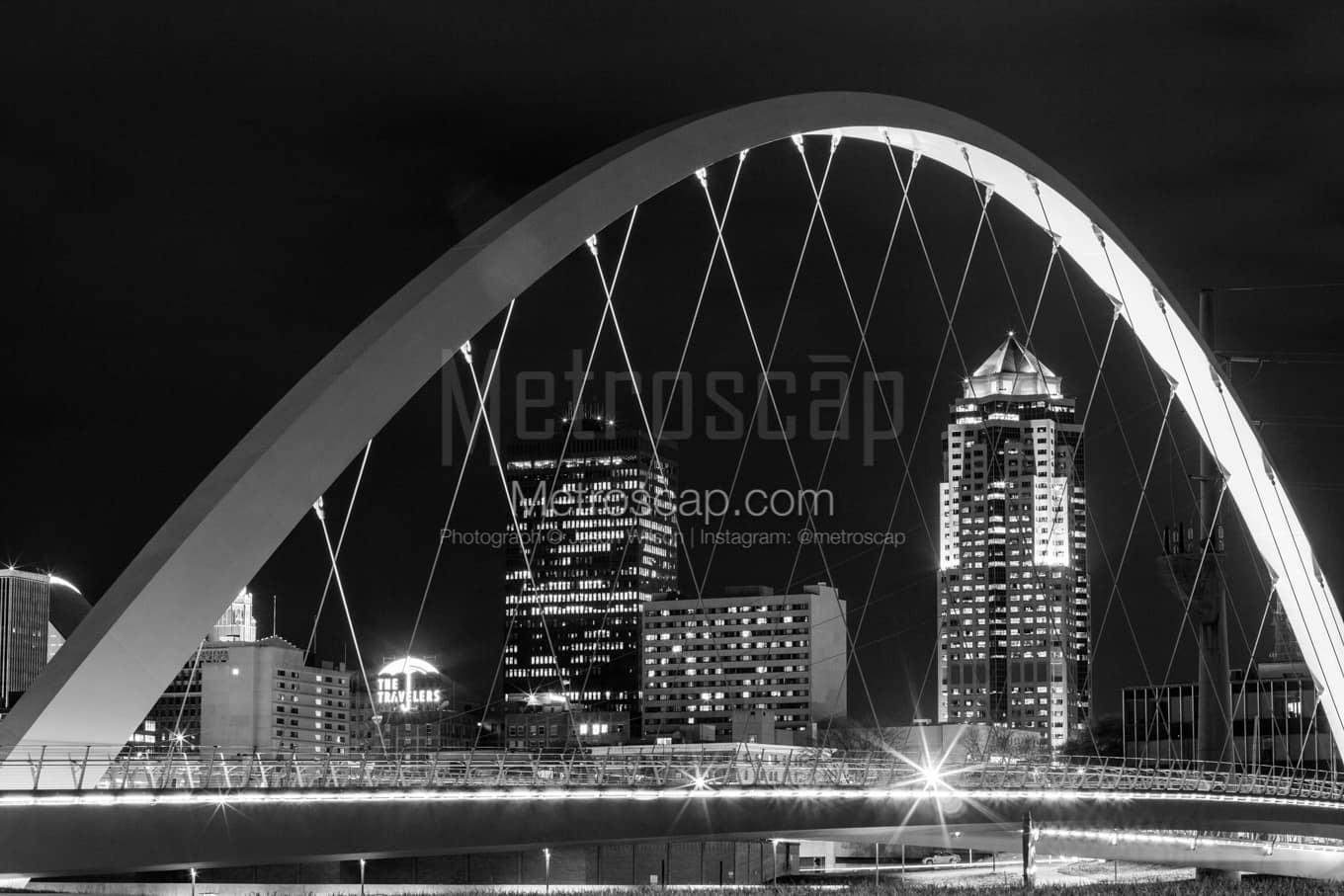 Black & White Des Moines Architecture Pictures