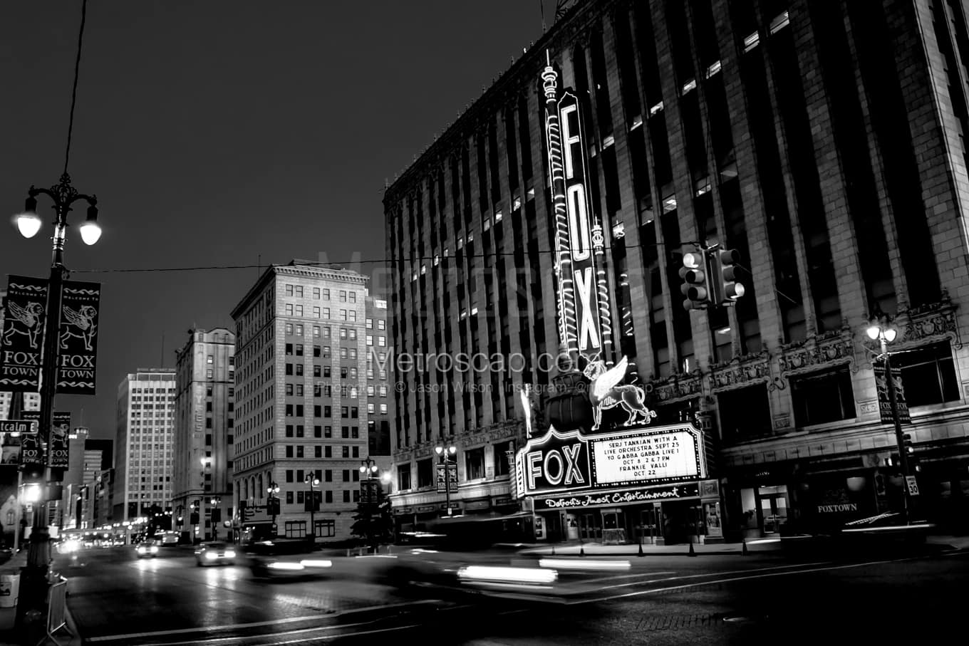 Black & White Detroit Architecture Pictures