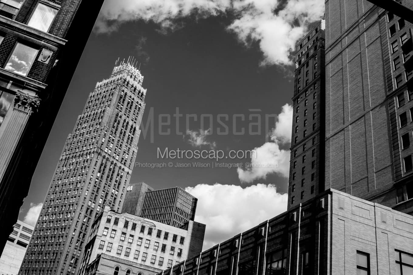 Black & White Detroit Architecture Pictures