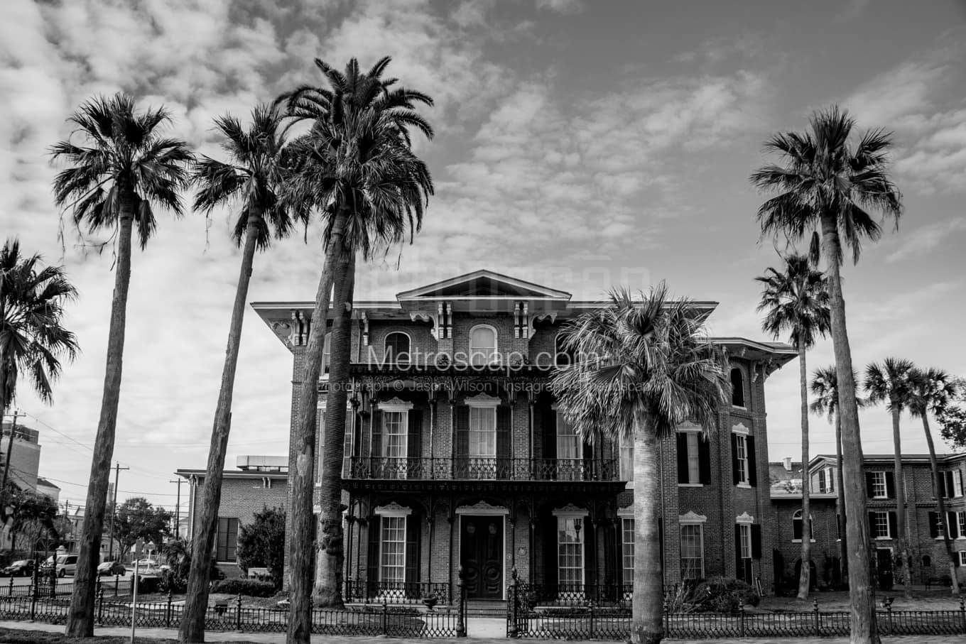 Black & White Galveston Architecture Pictures