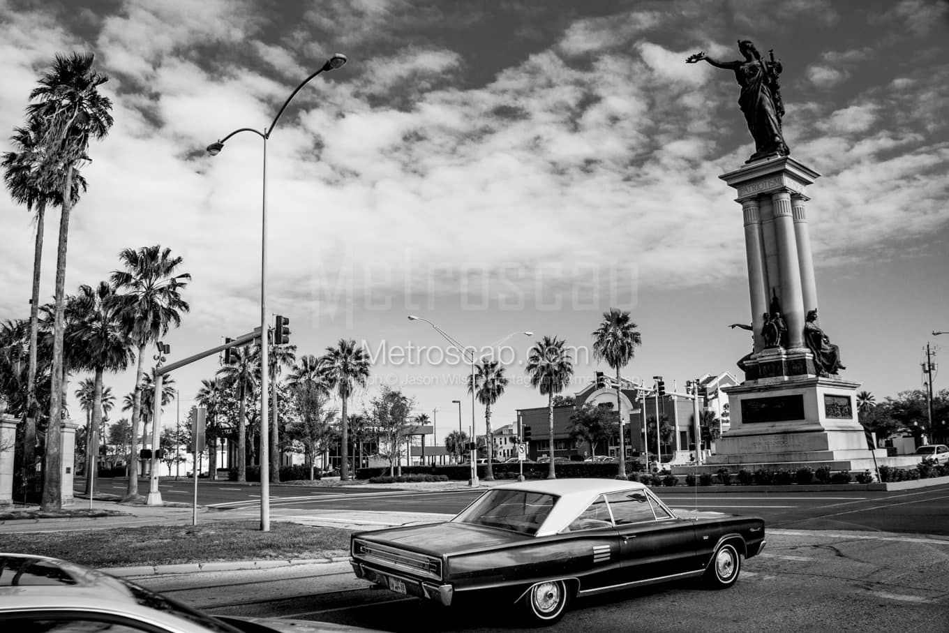 Black & White Galveston Architecture Pictures