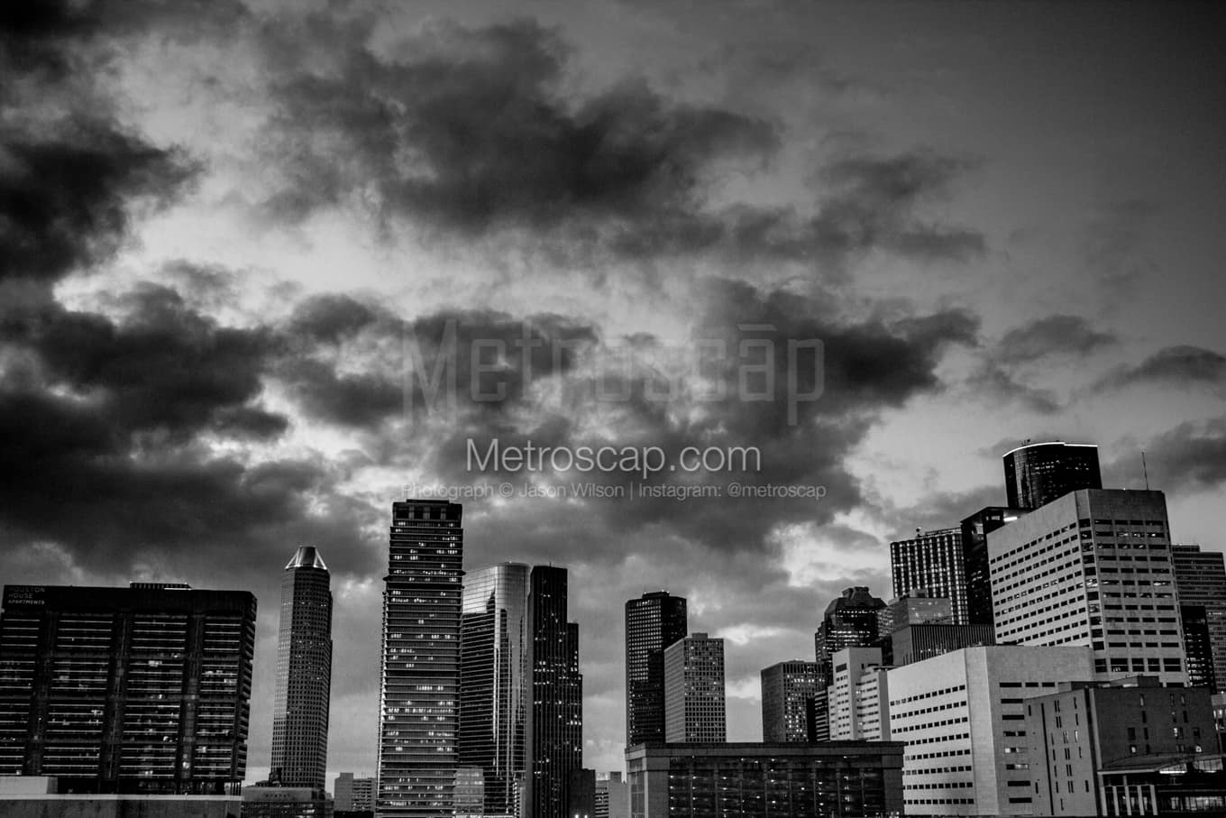 Black & White Houston Architecture Pictures