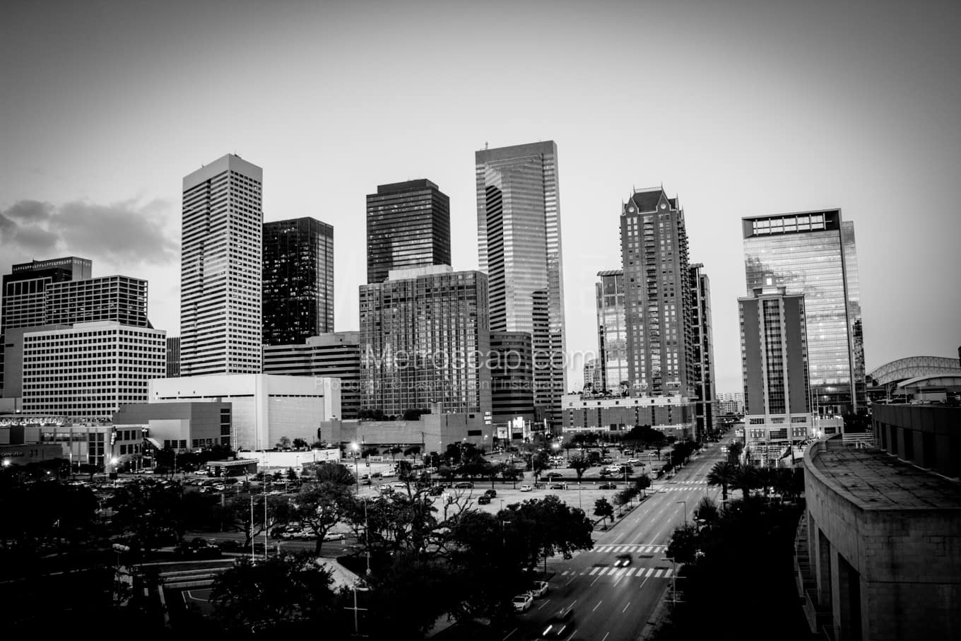 Black & White Houston Architecture Pictures