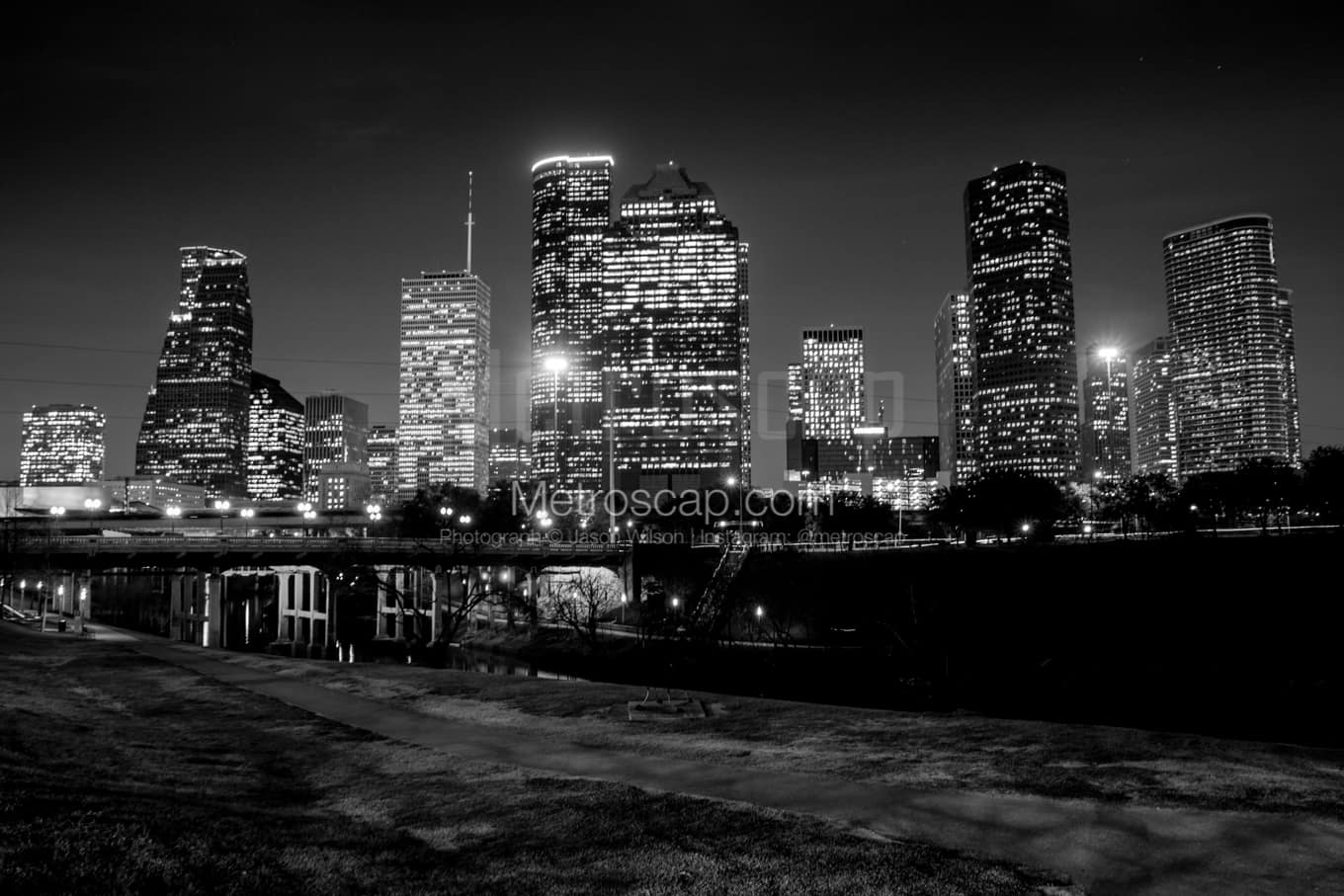 Black & White Houston Architecture Pictures