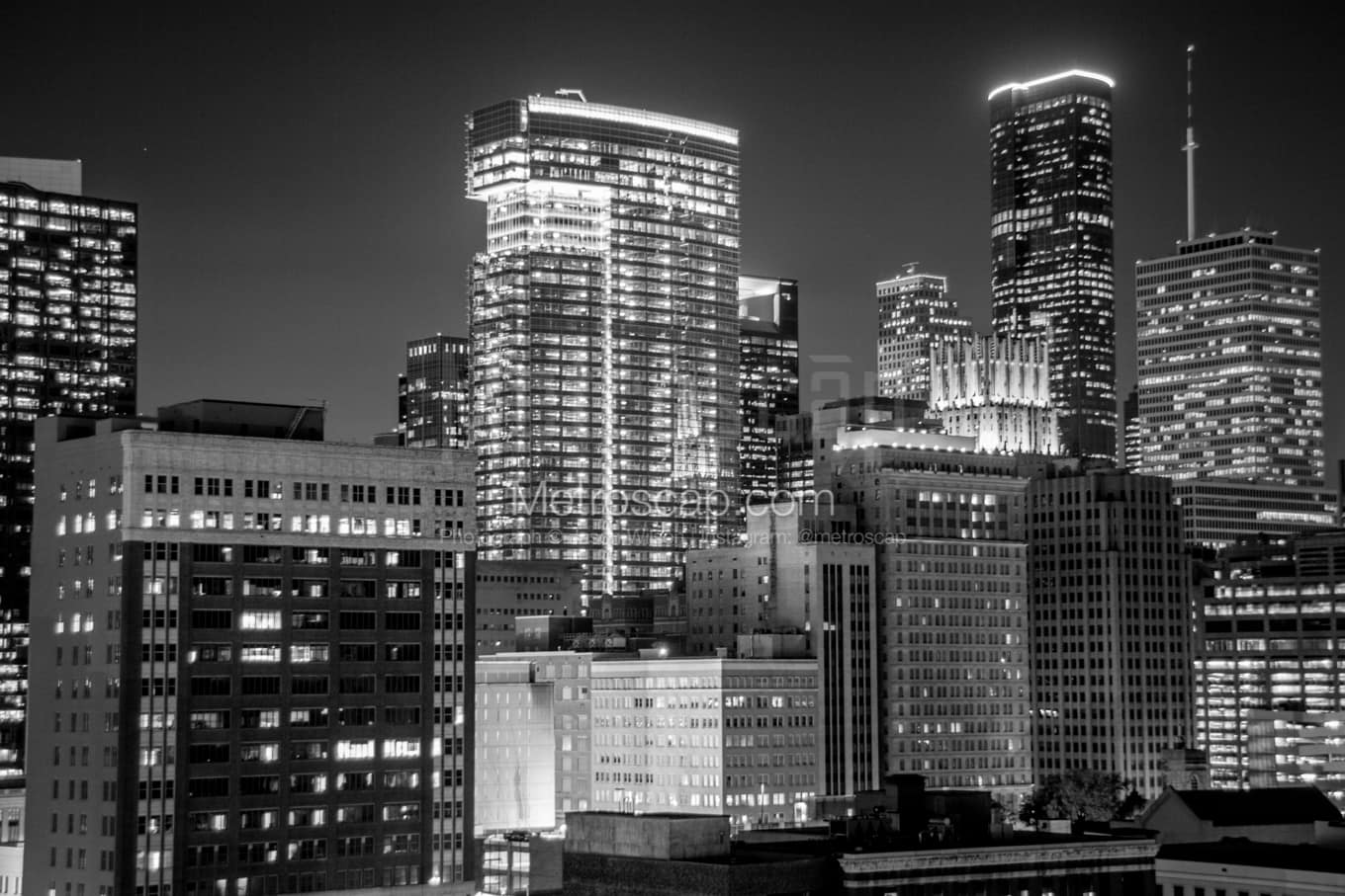 Black & White Houston Architecture Pictures