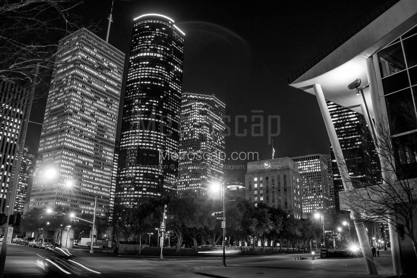 Black & White Houston Architecture Pictures