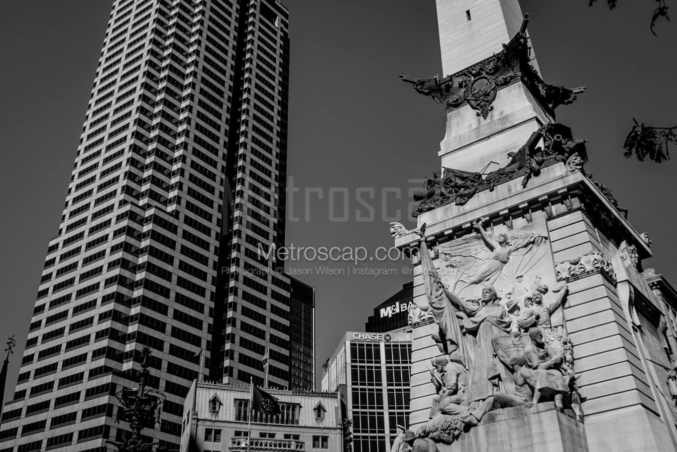 Black & White Indianapolis Architecture Pictures