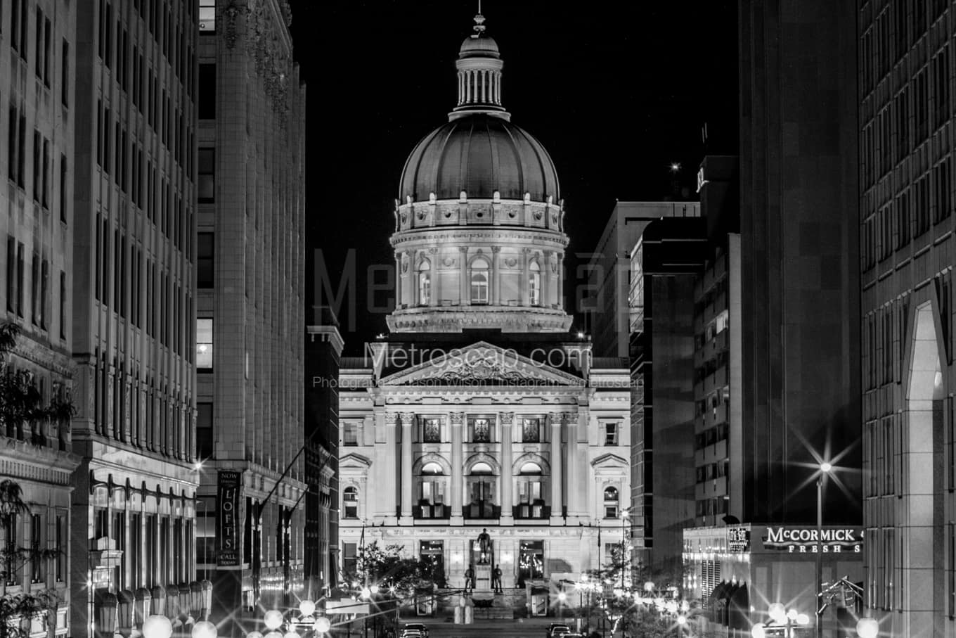 Black & White Indianapolis Architecture Pictures