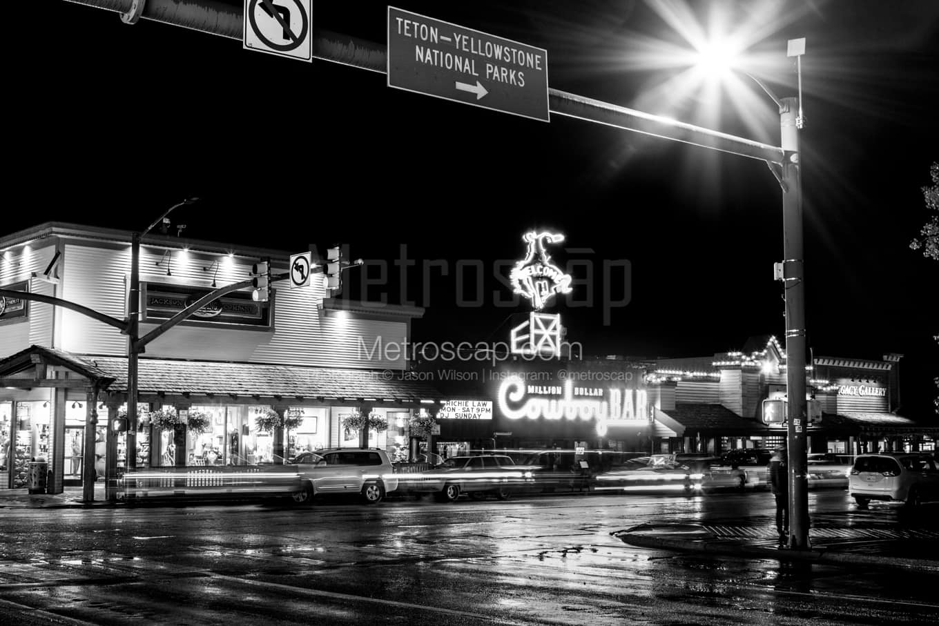 Black & White Jackson Hole Architecture Pictures