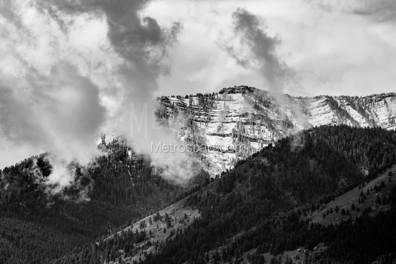 Black & White Jackson Hole Architecture Pictures