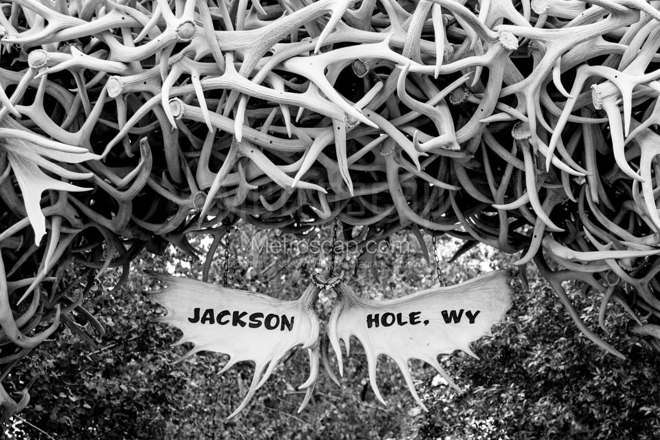 Black & White Jackson Hole Architecture Pictures