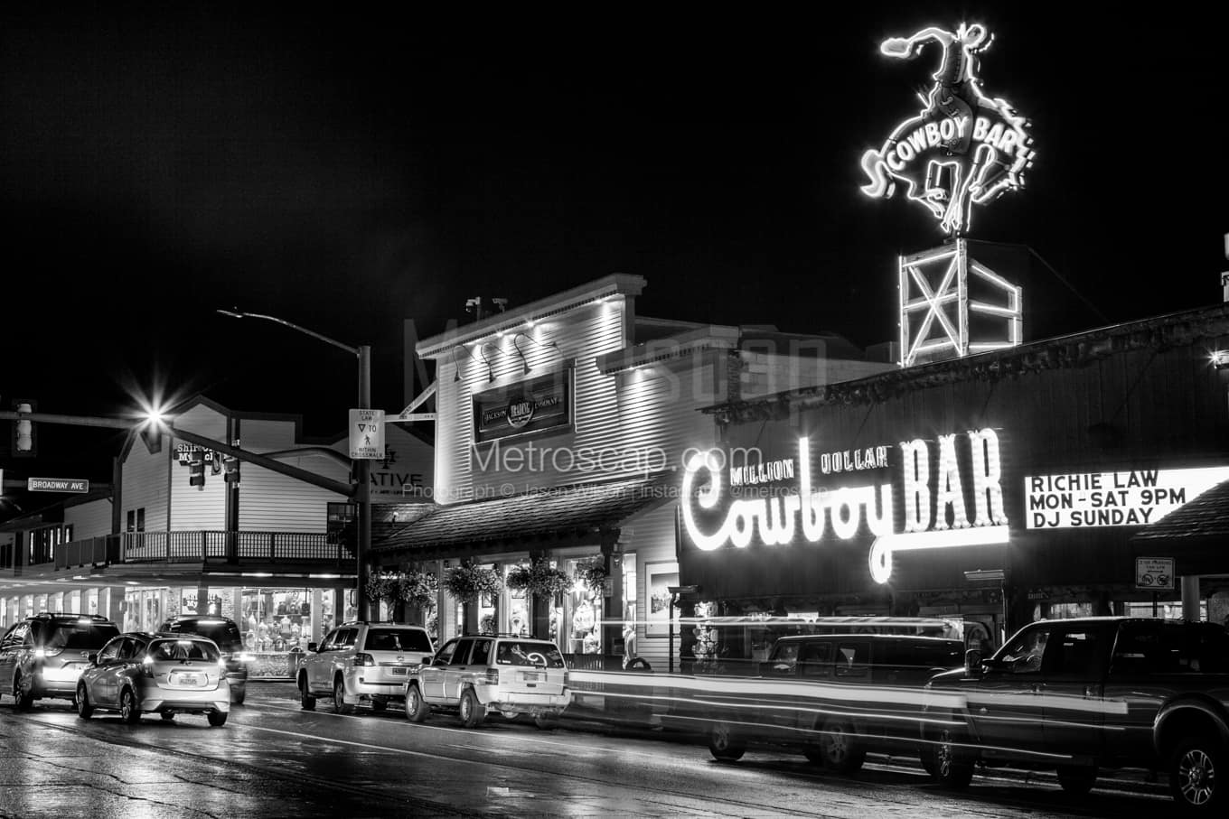 Black & White Jackson Hole Architecture Pictures