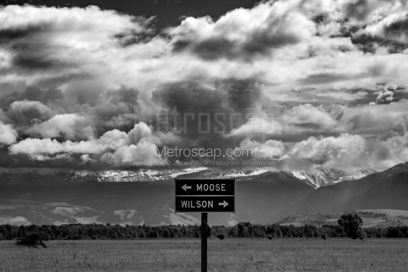 Black & White Jackson Hole Architecture Pictures