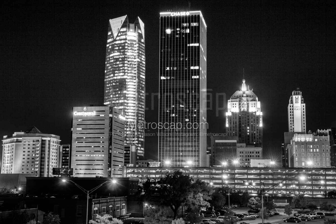 Black & White Oklahoma City Architecture Pictures