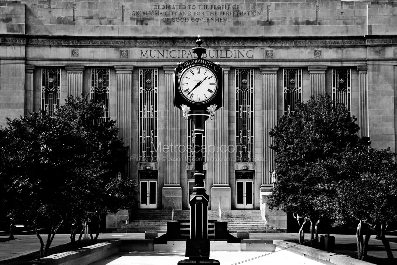 Black & White Oklahoma City Architecture Pictures