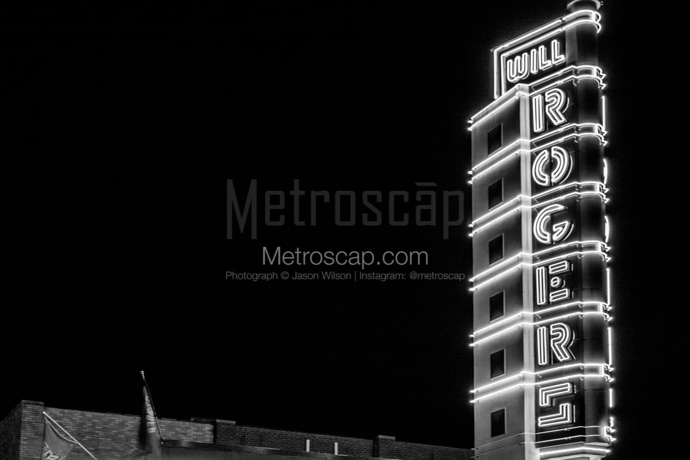 Black & White Oklahoma City Architecture Pictures