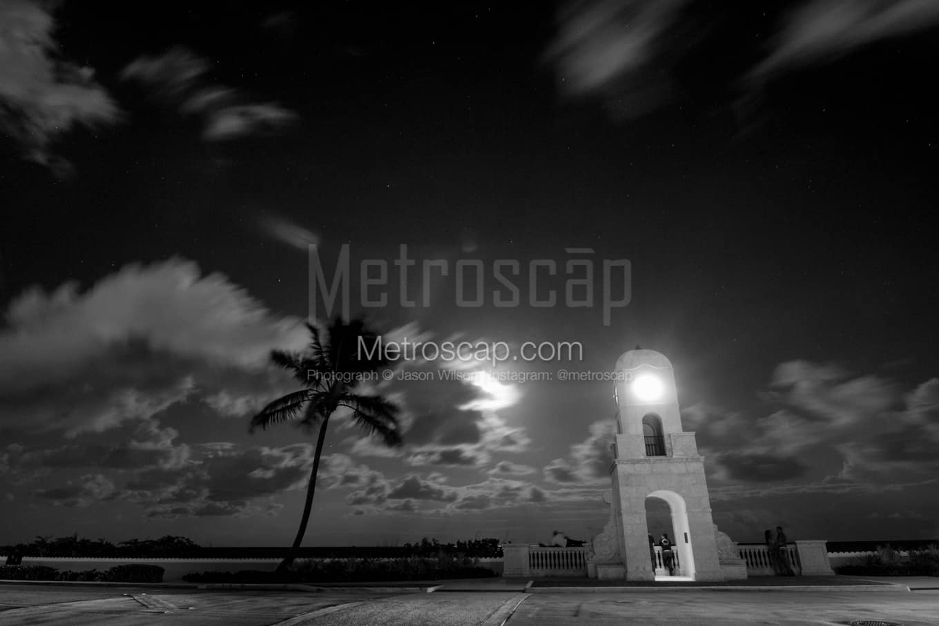 Black & White Palm Beach Architecture Pictures