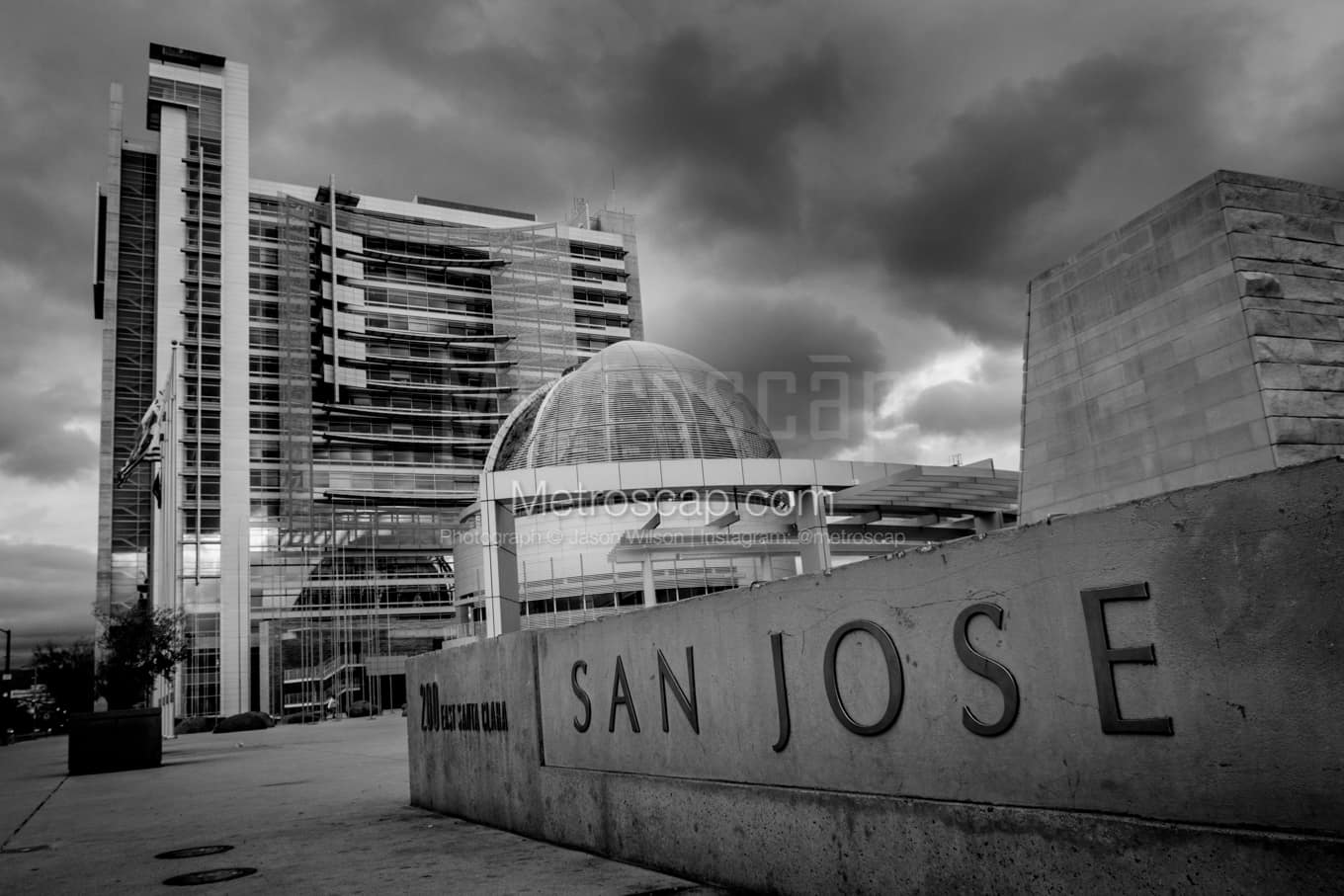 Black & White San Jose Architecture Pictures