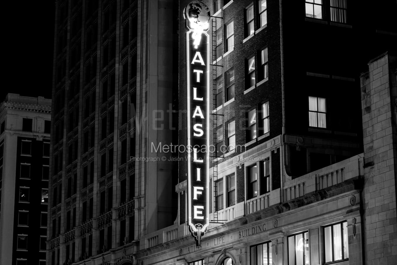 Black & White Tulsa Architecture Pictures